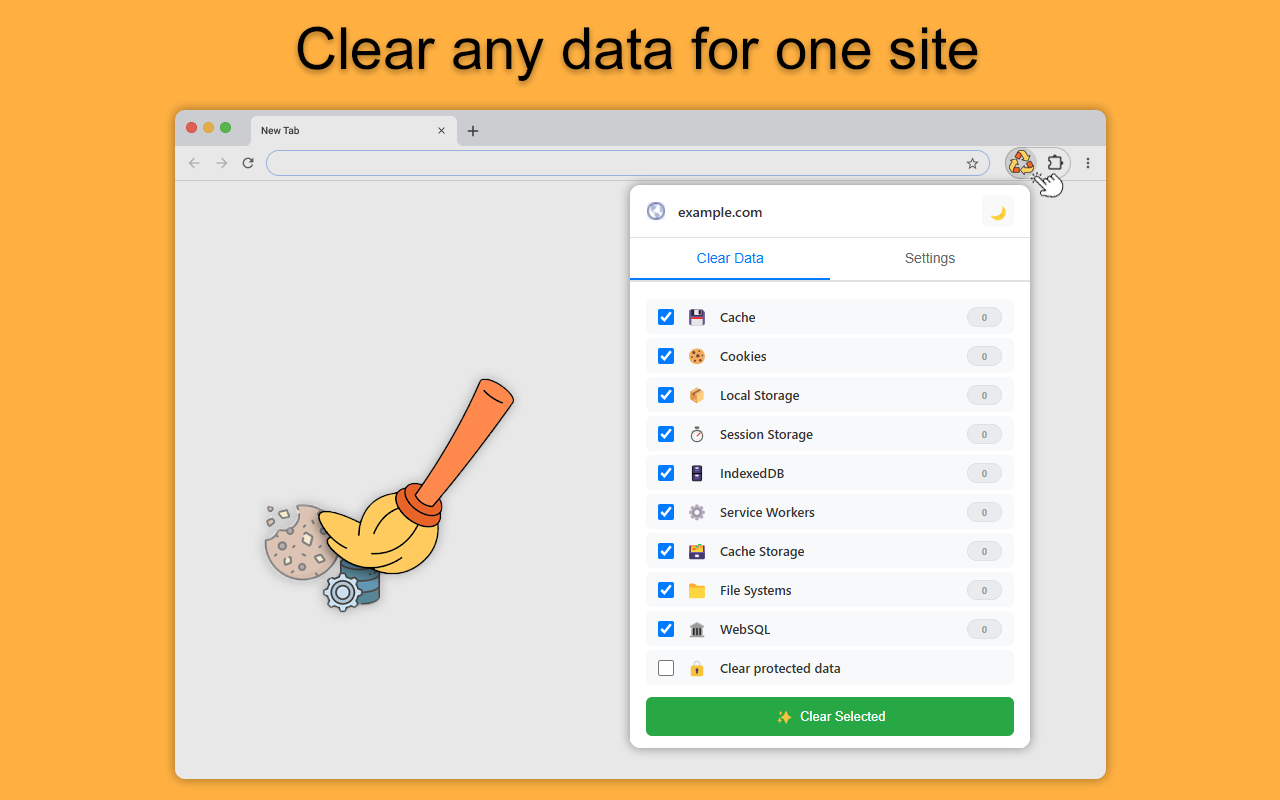 Clear Cache and Cookies